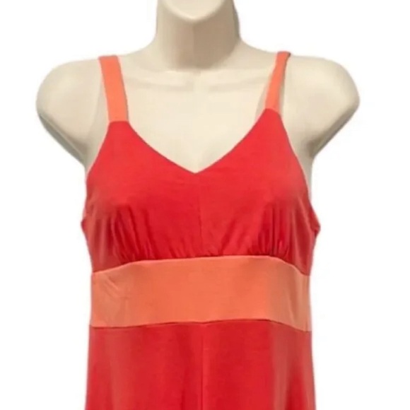 Kuhl Mountain Culture Women Dress Sm Prima Color Block Aerosoft Fabric Orange - Picture 2 of 7
